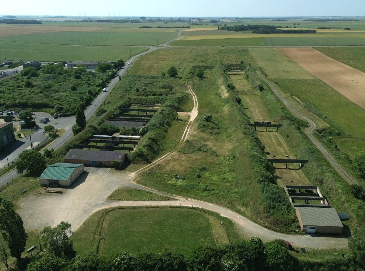Vue aérienne du site de Braille Oueille